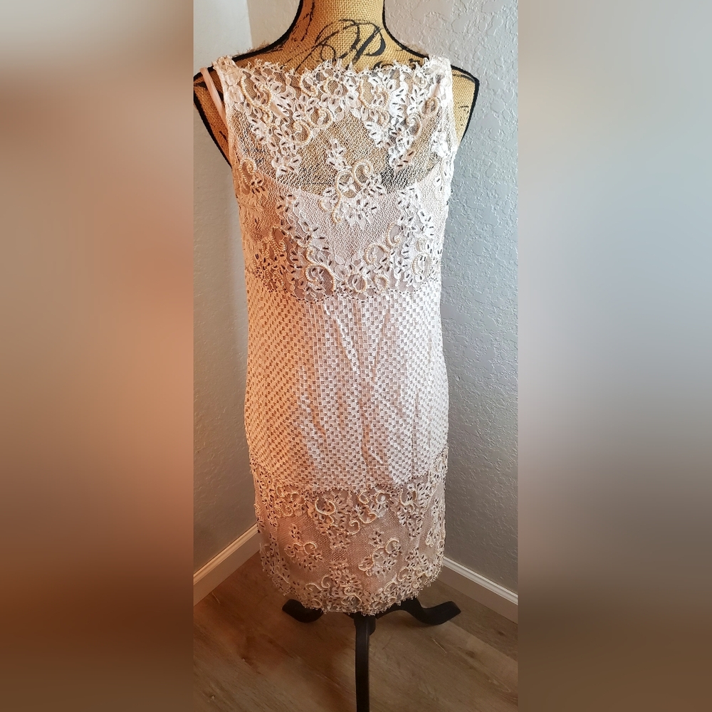 Elegant Lace Sleeveless Dress